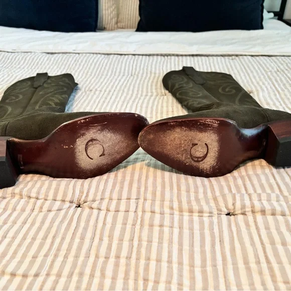 City Boots ‘Marathon’ in Green Suede - Size 9 - Picture 6 of 11